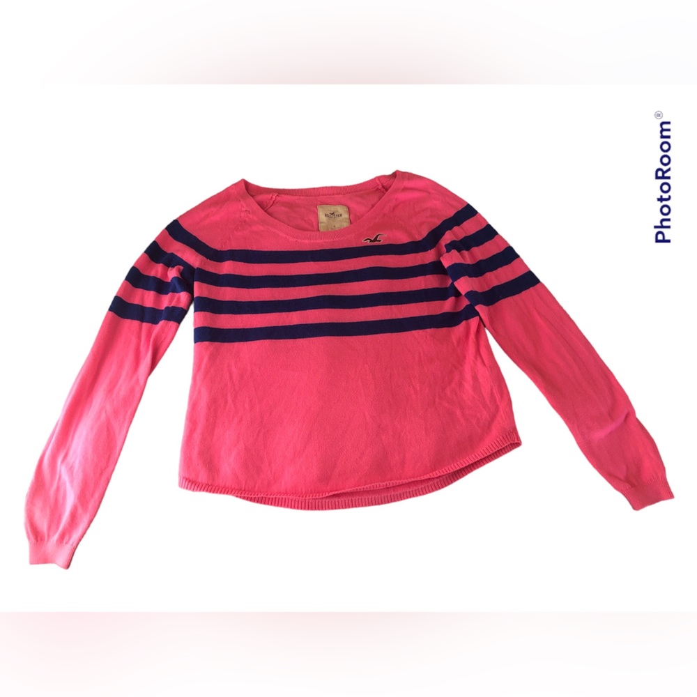 Women’s Hollister Pink/Blue Size Small Sweater